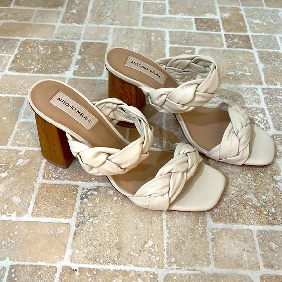 Antonio Melani Braided Leather Sandals - Picture 2 of 4
